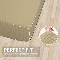 Vista 425 de Easy-Going Fundas Elásticas de 3 Piezas para Cojines de Sofá para Sofá Seccional Izquierdo/Derecho en Forma de L Chaise Lounge Funda de Asiento
