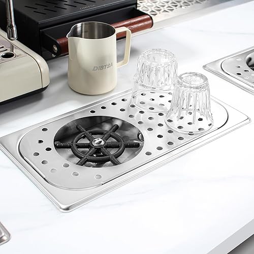 Vista 40 de DIBTSA Enjuagadora para jarra, lavadora automática de vasos de vidrio, limpiador de tazas de té con leche de acero inoxidable, para el hogar