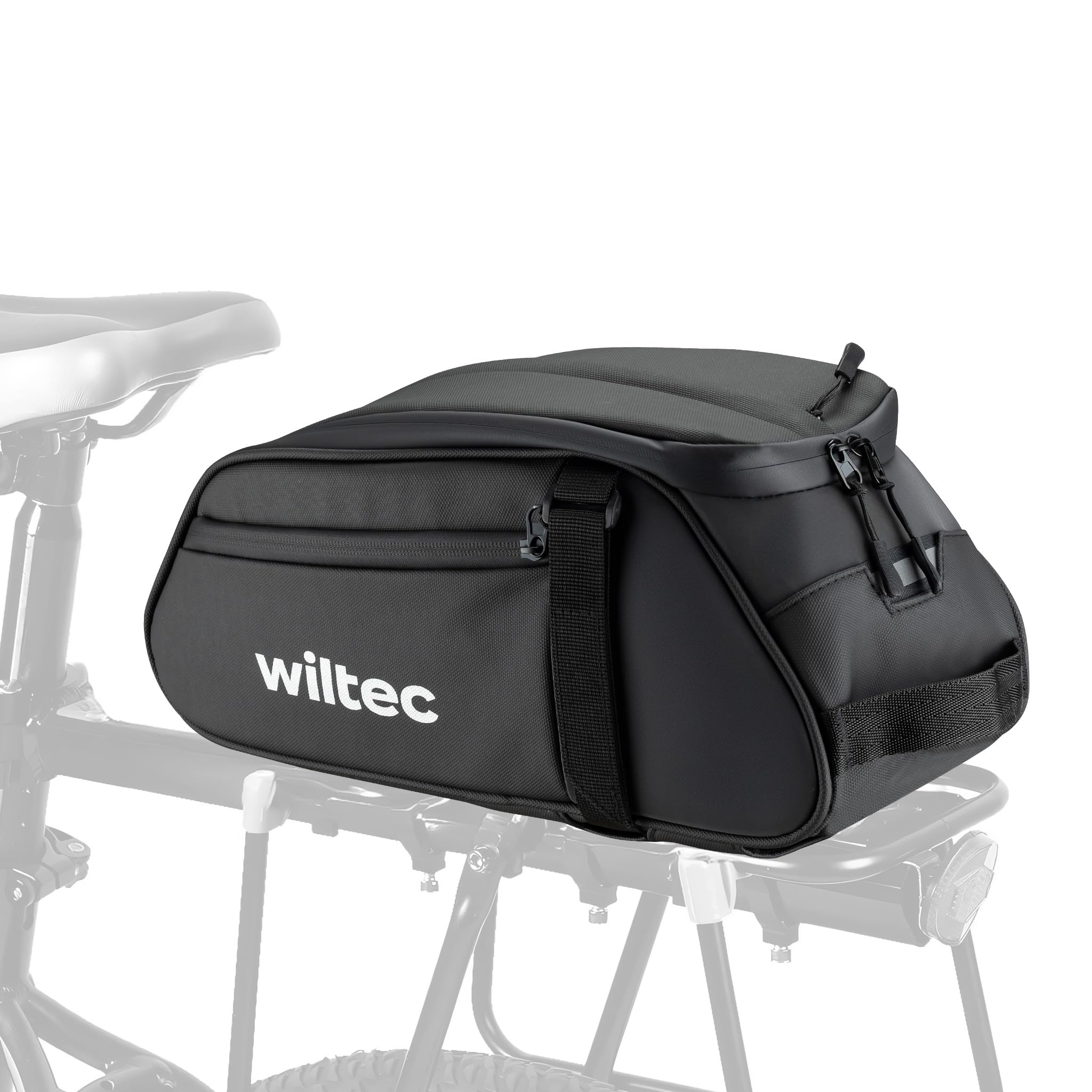 Borsa Da Bici Da 10L Impermeabile E Riflettente: Borsa Da Portapacchi Posteriore Con Tasche, Zaino 2-in-1, Accessori Bici Uomo E Donna - 3