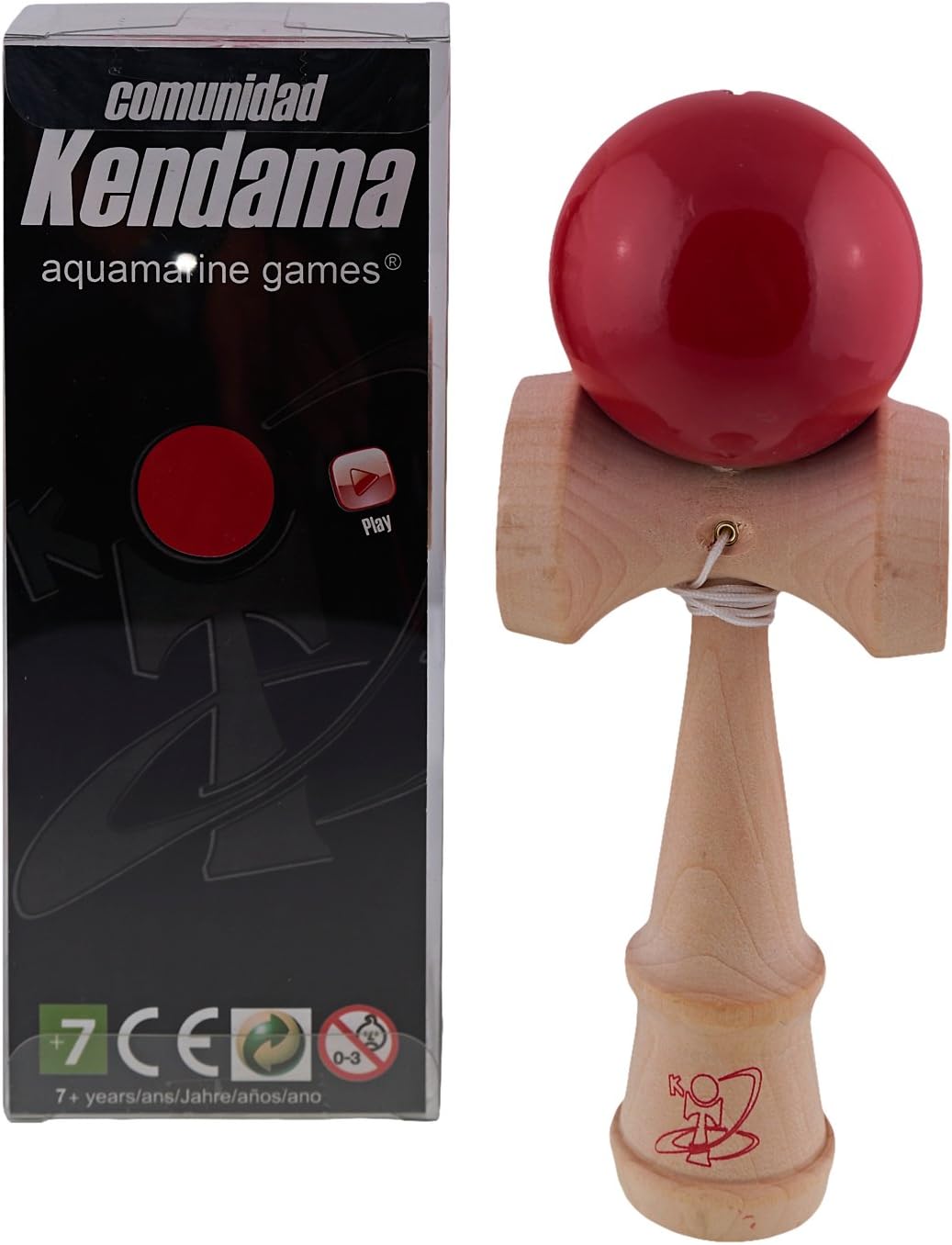 Aquamarine Games CP019 Kendama Community, red, 18,5 x 7,5 x 5,7 cm