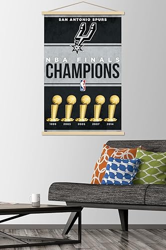 Miniatura 2 de Trends International NBA San Antonio Spurs - Champions 23 - Póster de pared con marco magnético