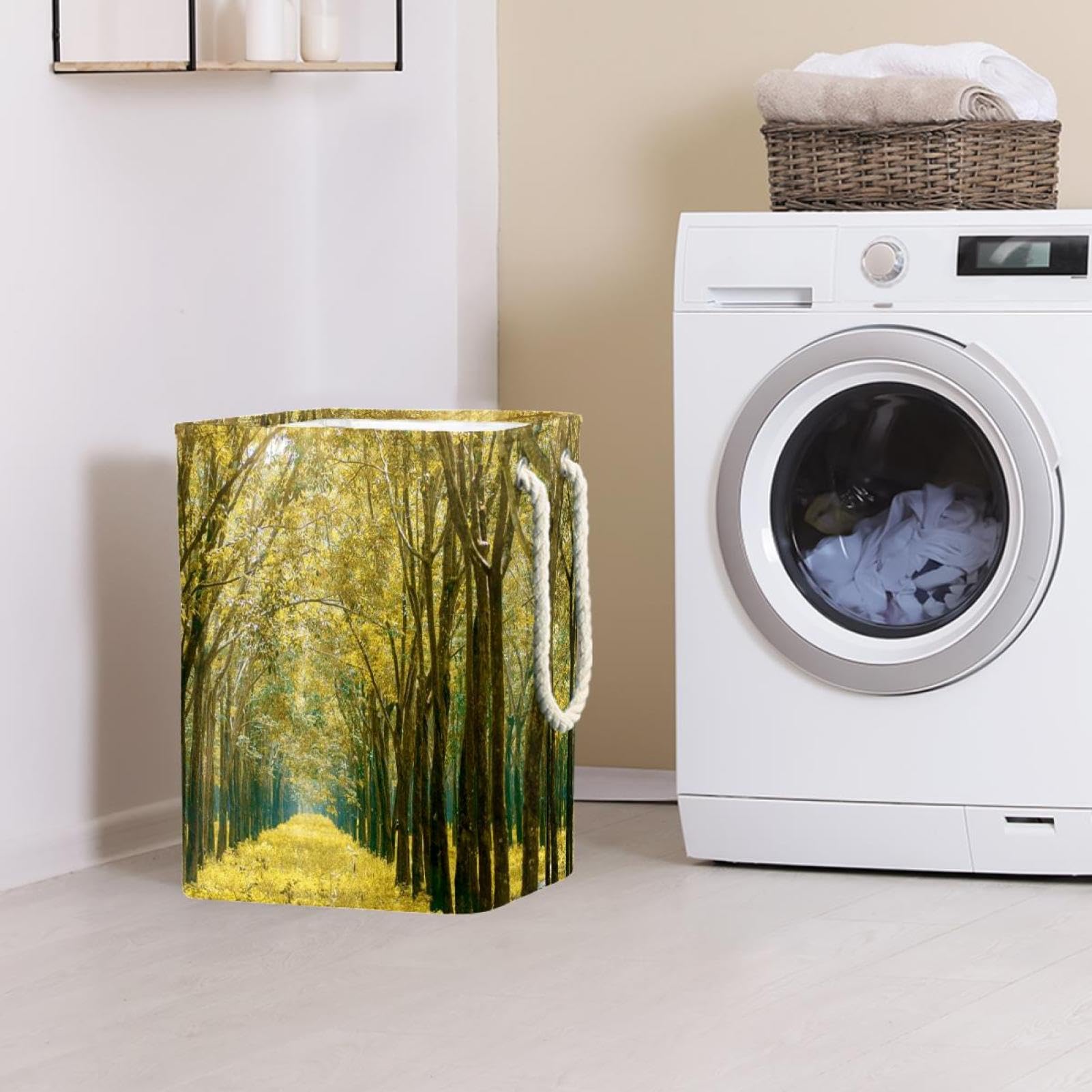 UPCOT Laundry Basket with forest design