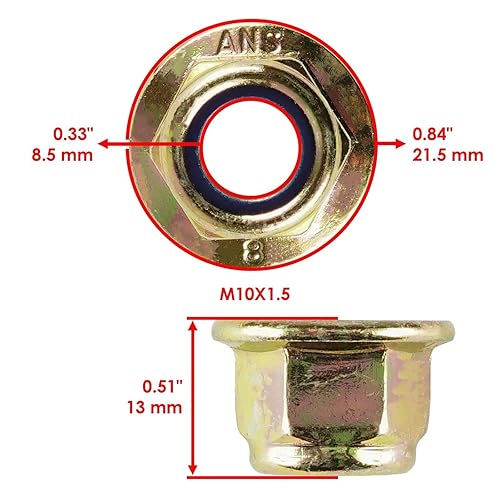 Miniatura 3 de Replacement Part OEM for 2X Rear Bearing Carrier Lower Bolt & Nut for Polaris Scrambler XP 850 HO 2014 Index-DDR965-GTF1-52616