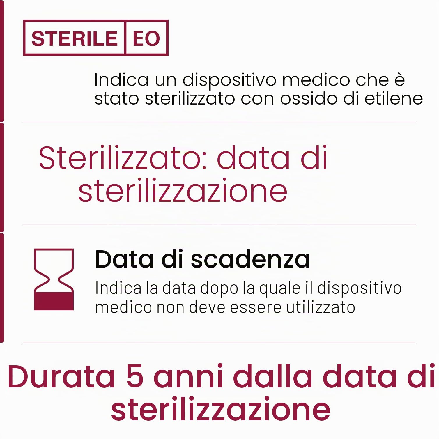 Medrull Compresse sterili, 20 buste x 5 pezzi (100 pezzi), 8 strati, 10 cm x 10 cm