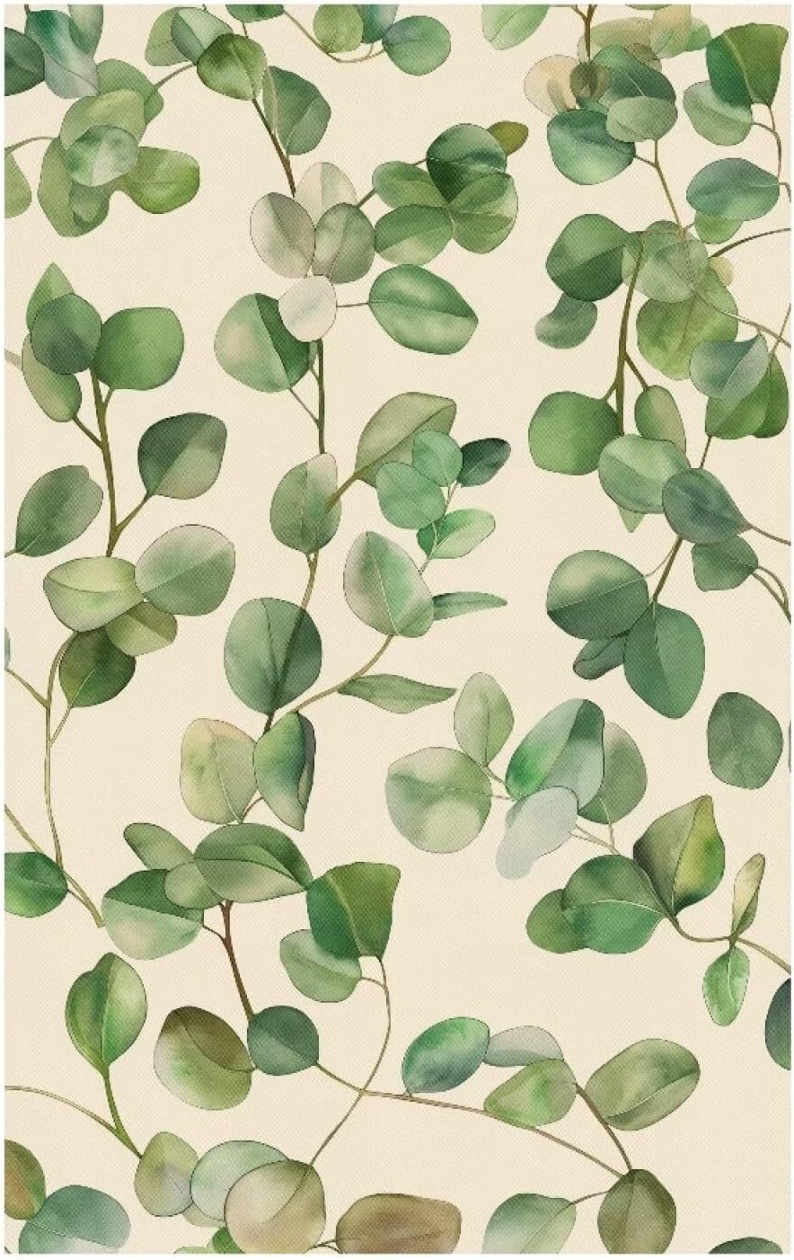 Green Leaves Recliner Headrest Cover Washable Sofa Head Protector Soft Slipcover for Loveseats for Office Chair Theater Seat and Sofa Set of 2