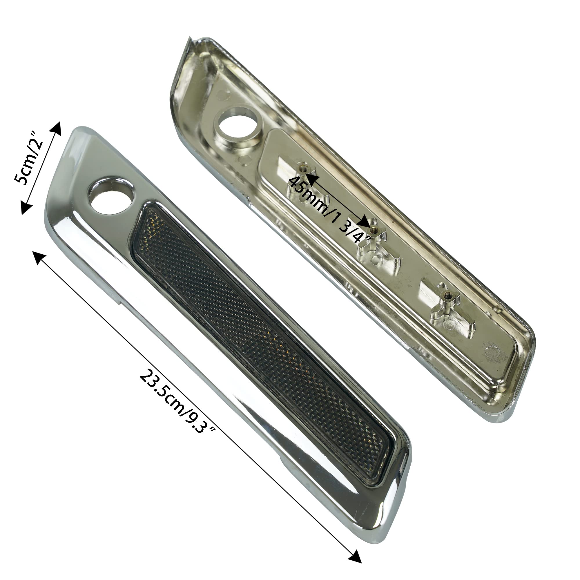 Black Aluminum Saddlebag Latch Cover For Harley Touring / Tri Glide / CVO / FLHXSE / FLHTK