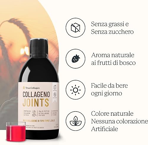 Miniatura 5 de True Collagen Articulaciones 16.9 fl oz - Premium 11000mg de colágeno marino por dosis I MSM, glucosamina, condroitina I sin azúcar I Suministro