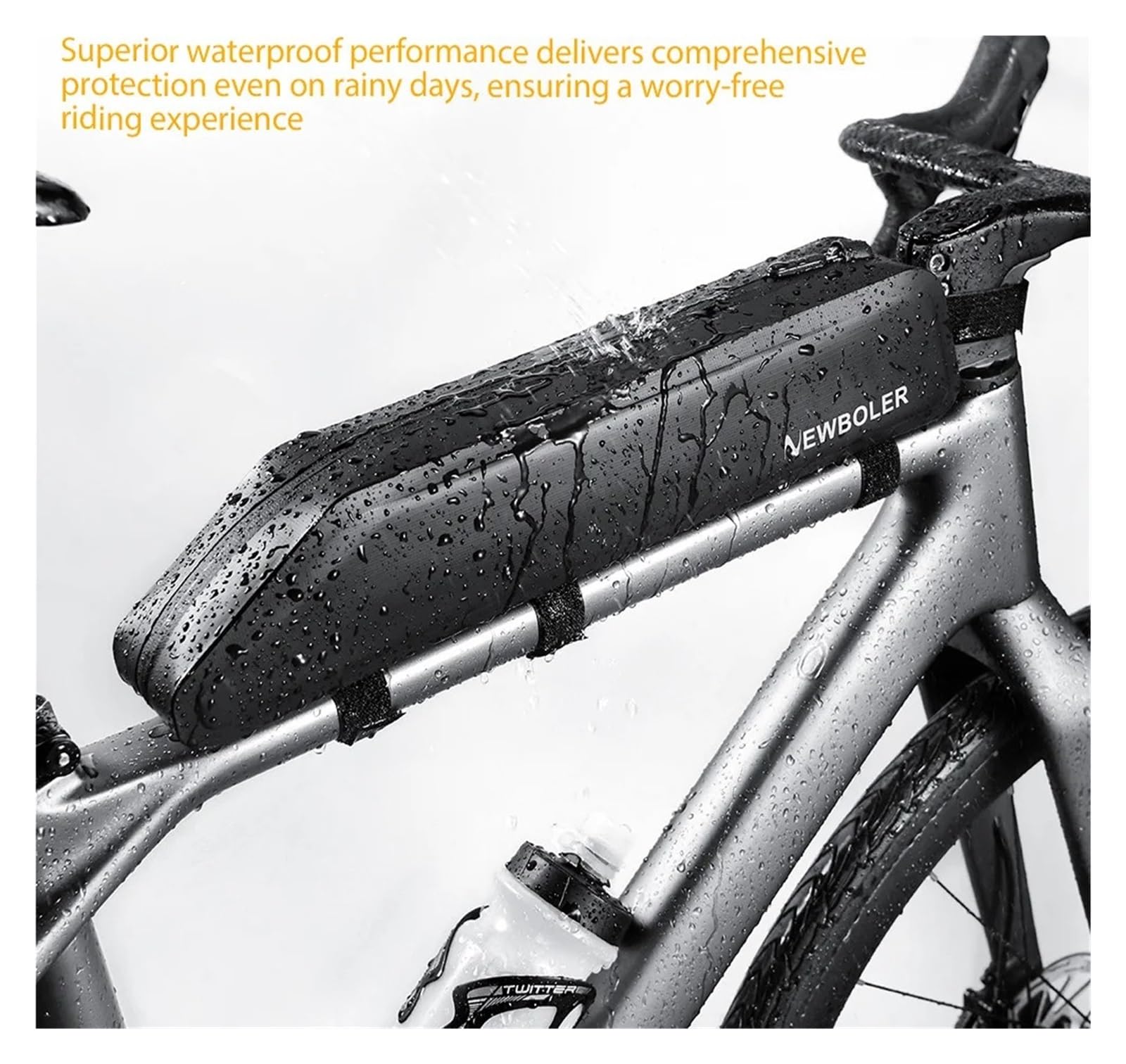 Borsa for telaio del tubo superiore anteriore della bici da 1/2 pz 2L | Conserva gli attrezzi da ciclismo e i piccoli oggetti for la MTB e la bici da strada.(BAG061)