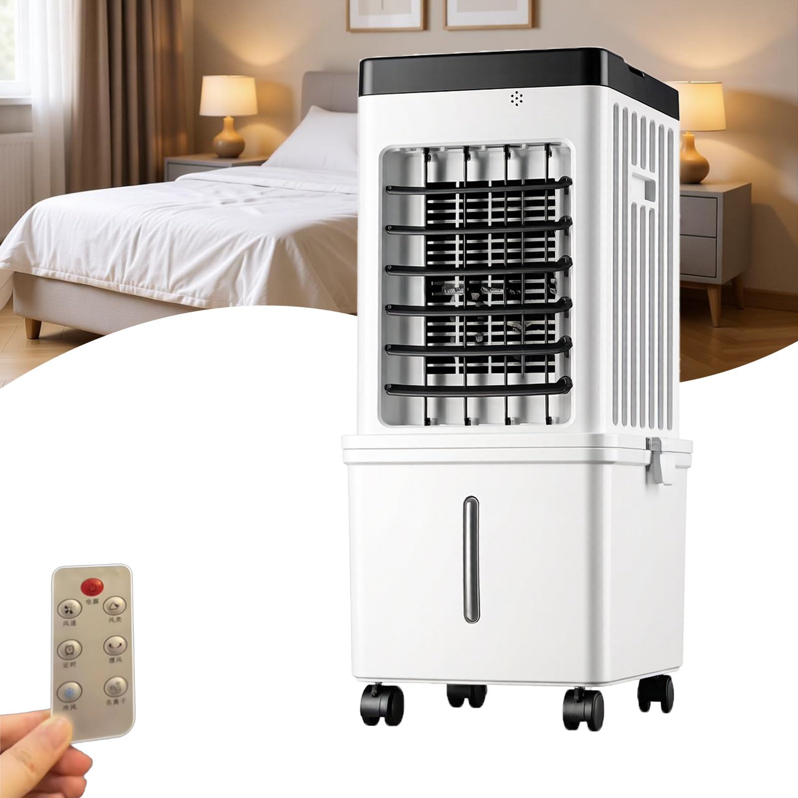 LwiftGal Portable Air Conditioners, Swamp Cooler Portable AC Unit for Home Use, Air Cooler with Removable Water Tank, Fast Cooling Portable AC for Room, Bedroom, Office