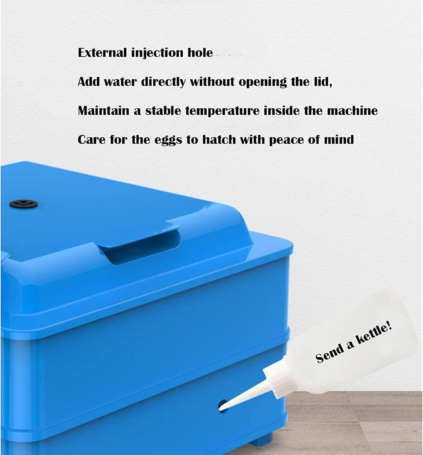 Automatic, Smart Digital Egg Incubator with Temperature LED Lighting and Precise Temperature Sensor, Low Power Consumption