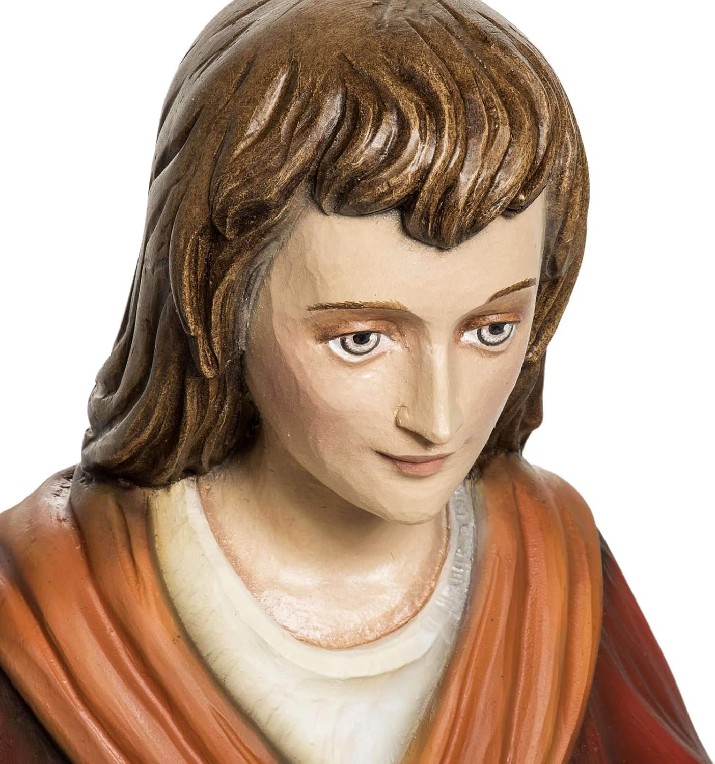 Holyart Nativity Scene Fiberglass Figurine, Shepherd with Bread 60 cm