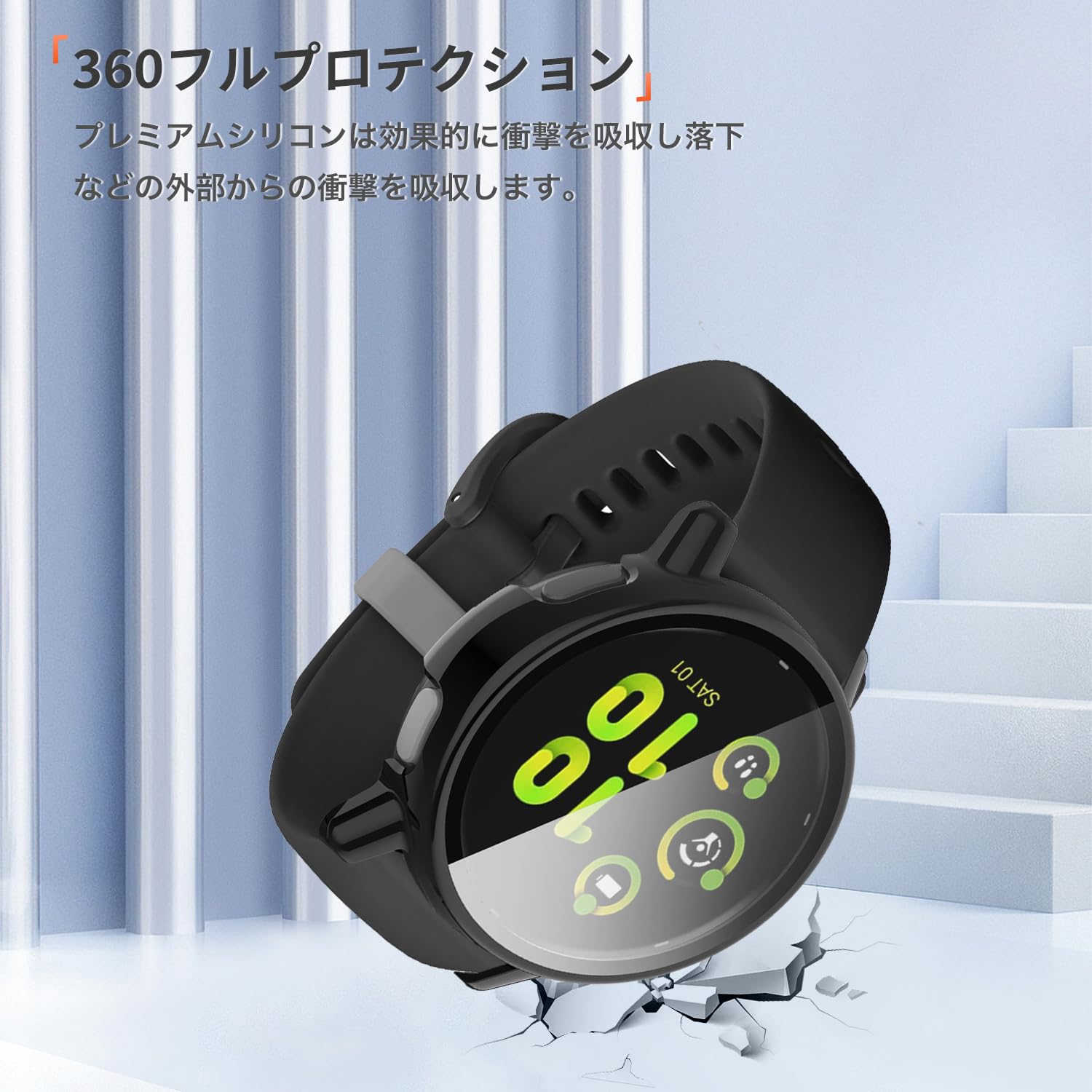 Amazon.co.jp: For ガーミン Garmin vivoactive 5 スマートウォッチ 