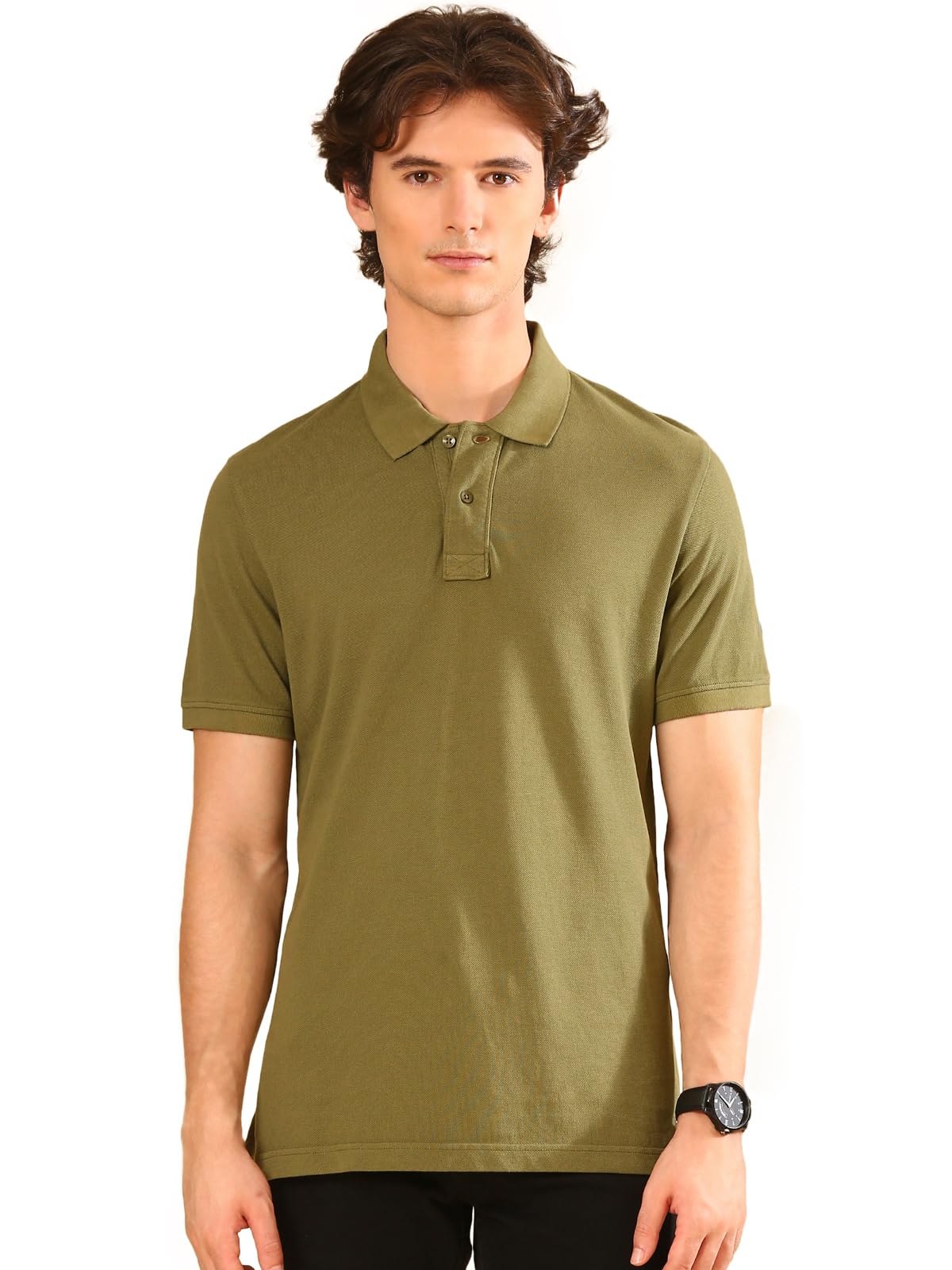 Originals 100% Cotton Overdyed Polo T-Shirt for Men | Heavyweight 240 GSM | Washed Finish for Vintage Look | Classic Fit with Side Slits | Soft Ribbed Collar | Durable, Pre-Washed, Premium Feel-image-19