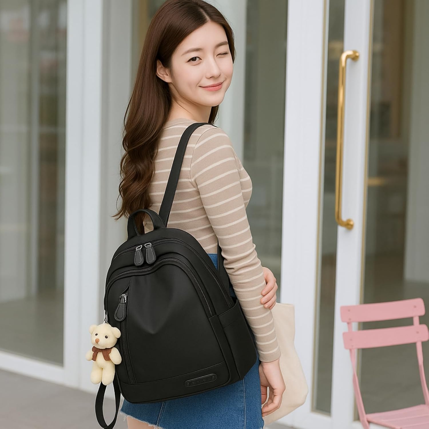 Mochila Feminina Escolar Trabalho Reforçada Bolsa Mulher Passeio Ajustável em promoção! Veja a oferta e mais achadinhos de Bolsas 5 Hoje é o melhor dia para comprar Mochila Feminina Escolar Trabalho Reforçada Bolsa Mulher Passeio Ajustável com aquele preço maroto! Promoção! Aproveite a oferta! 5