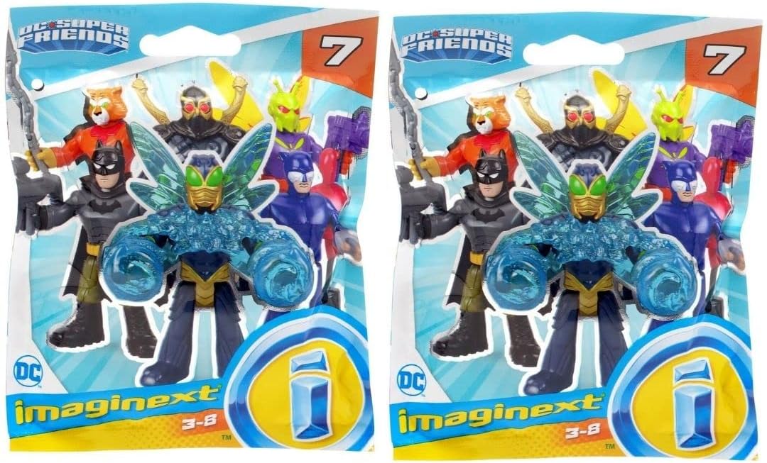 Fisher-PriceImaginext DC Super Friends Series 7 Blind Bag Mystery Figure (Set of 2 Packs)