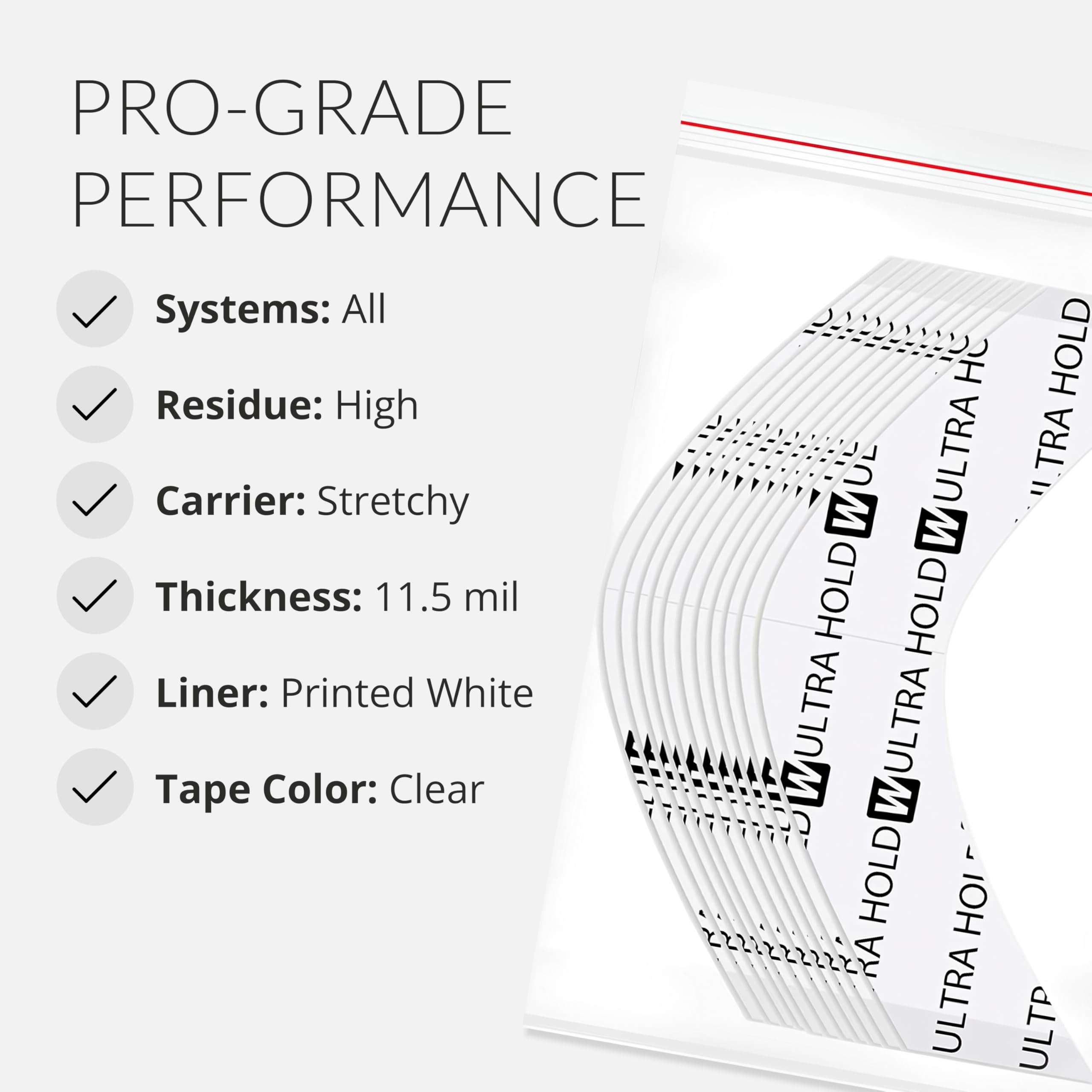 Walker Tape Ultra Hold™ Tape Protez Saç Bandı (2,0cm x 7,5cm) 36 Adet (Oval (''A'' - 2,0cm x 7,5cm))