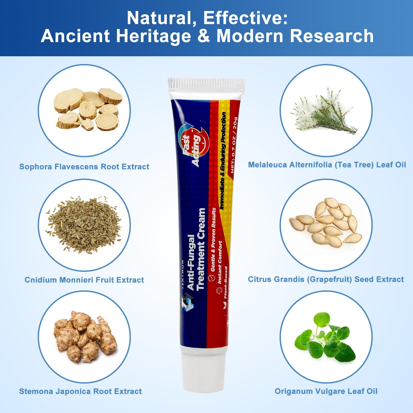 Herbal Antifungal Cream For Athletes Foot, Jock Itch , Ringworm-1 Oz - View #13