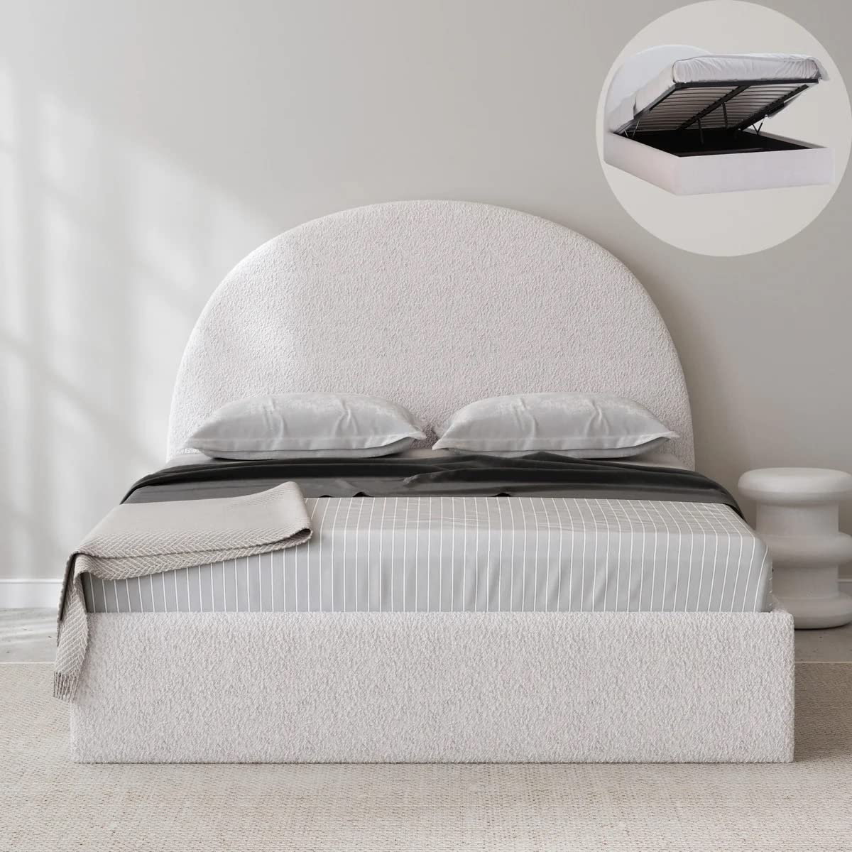 SANA SLEEP bed with bedding styled