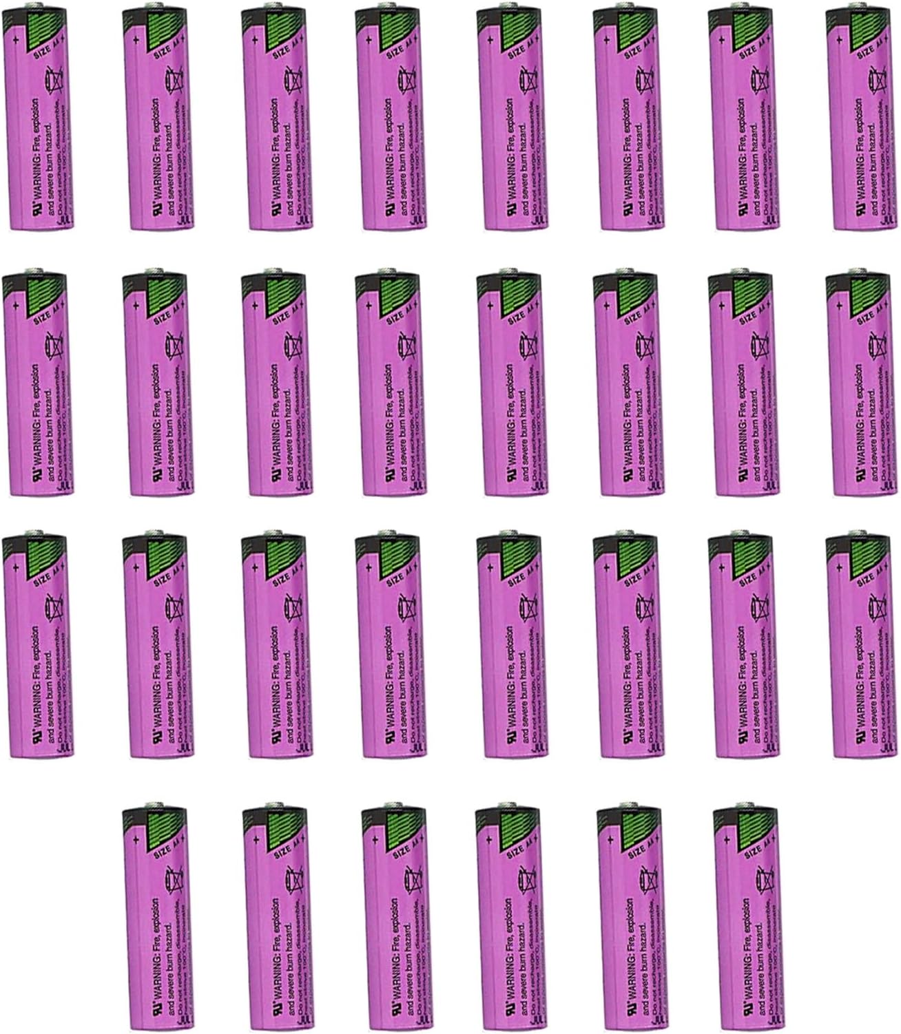 (30 Pack) SL-760 3.6v 2200mAh PLC AA Lithium Battery for Tadiran SL-760
