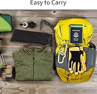 Vista 5 de Parabrisas para estufa, parabrisas de aluminio de 16 placas con bolsa de cordón, para camping, estufas de butano