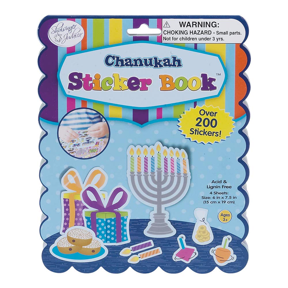 JULMELON 240 PCS Happy Hanukkah Stickers, Assorted Dreidels Menorah Candles Chanukah Stickers For Hanukkah Party Favors Chanukah Gifts Crafts