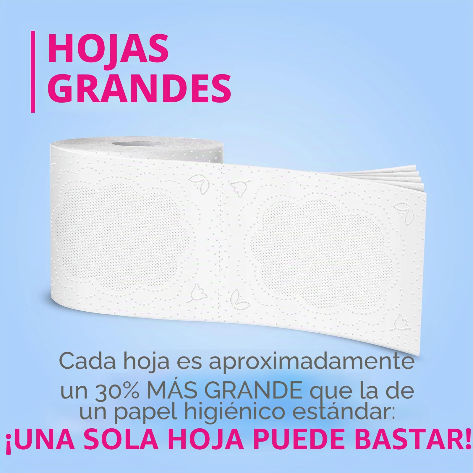 Foxy Papel higiénico de algodón, 5 capas, 56 rollos, 120 tiras para rollo, hojas extra grandes, con fibras reales de algodón, papel 100 por ciento certificado FSC, paquete 100 por ciento reciclable