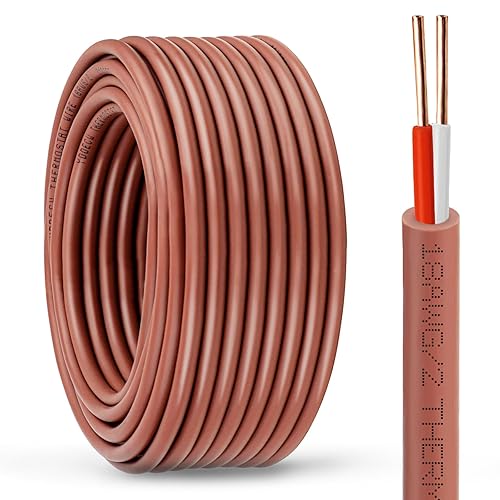 Miniatura 37 de Cable para termostato - 18/5 10 pies de cobre sólido, calibre 18, 5 conductores, cable de circuito de potencia para equipos de calefacción y aire