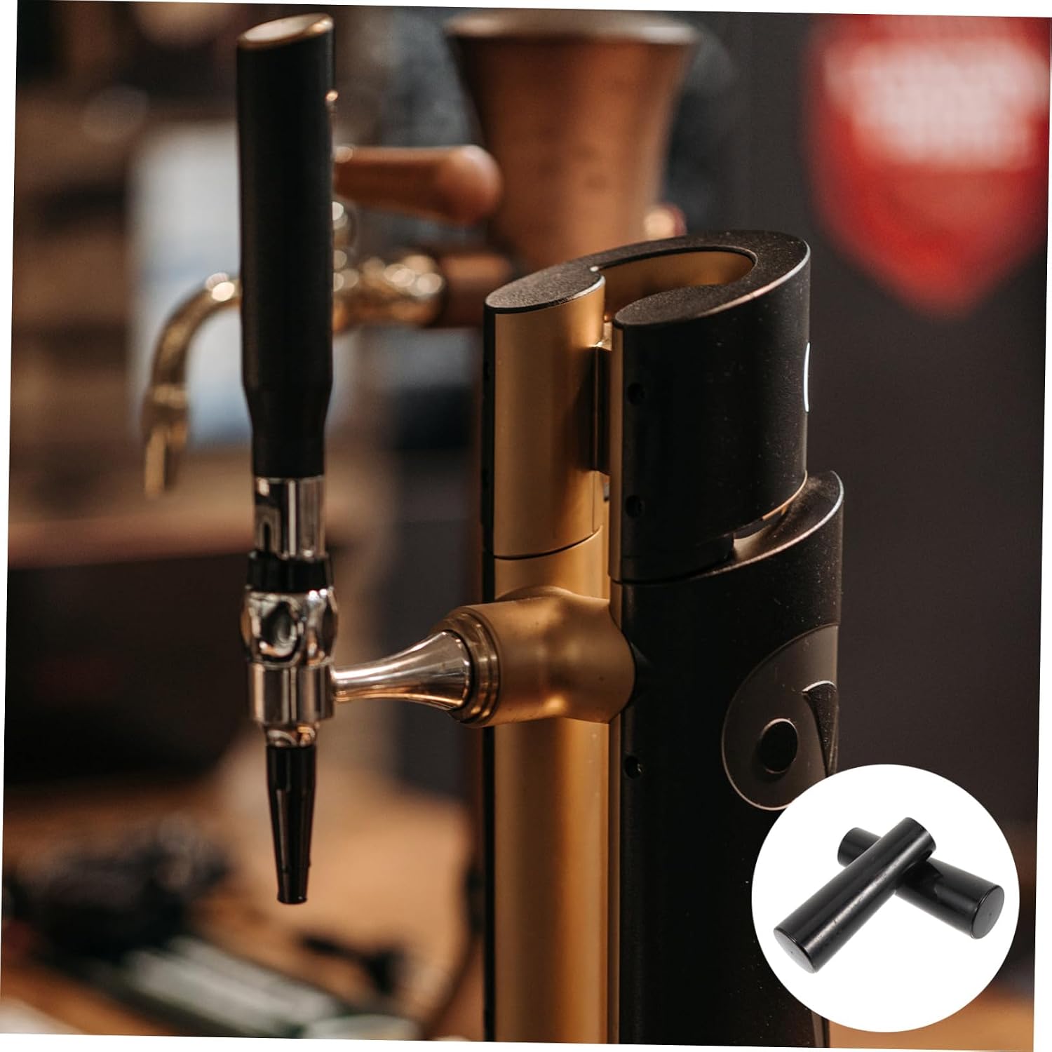 4pcs Beer Tap Handle for Draft Beer Faucets Ergonomic Extended Lever Design with Scratch-Resistant Material Compatible with American Kegerators and Homebrew Systems Bar Tap