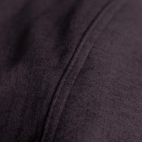 Miniatura 8 de Chill Sack - Sillón puff, Tela, Suave lino sintético, color negro. Lino, color negro,Microsuede - Guijarro Gris Oscuro,Microsuede - Limón,Microsuede