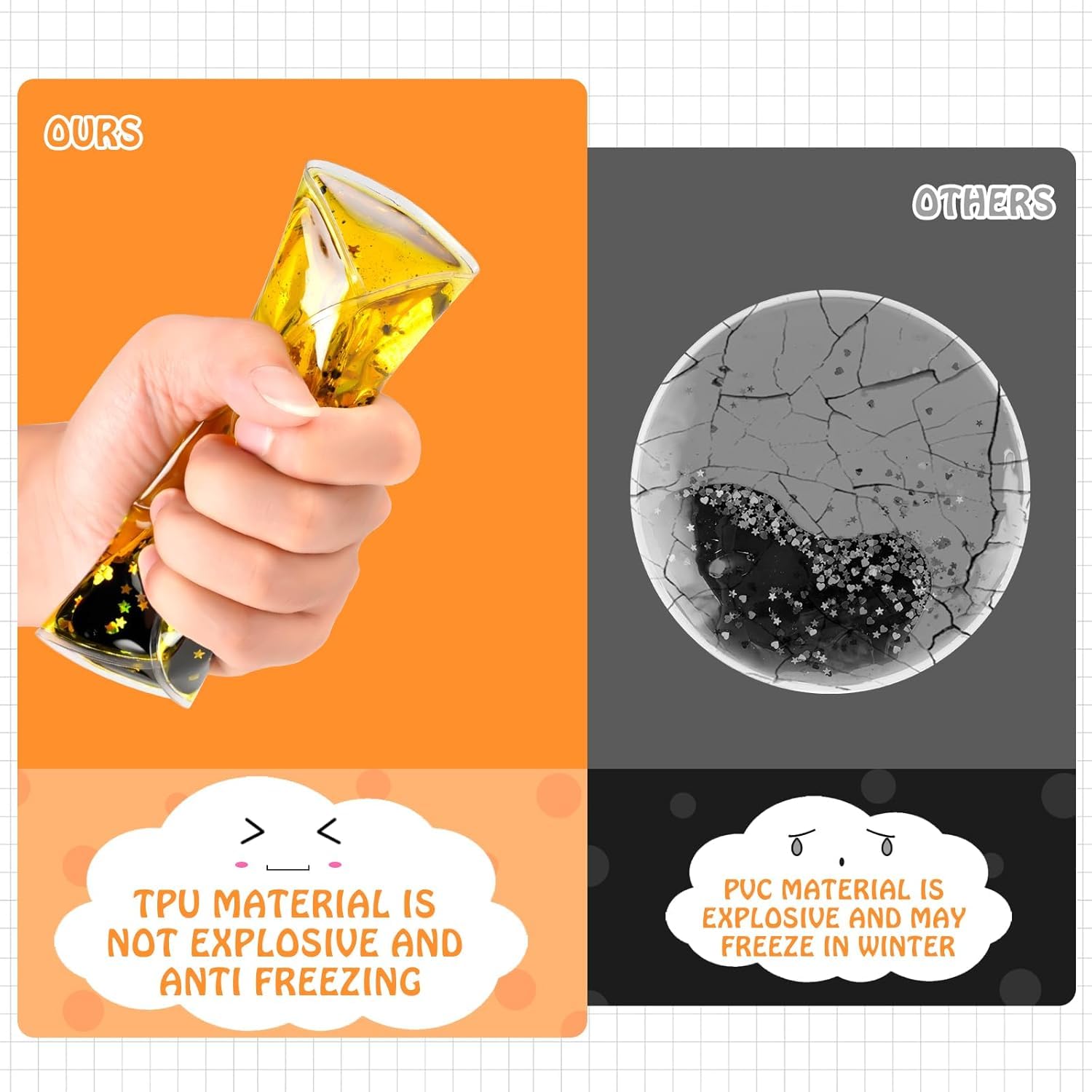 Liquid Sensory Soft Gel Toys: 24-Piece Set, Multi-Shape Sensory Fidget Toys, Water Sensory Toys for Nursery, Playroom, Toddlers and Kids with Autism.