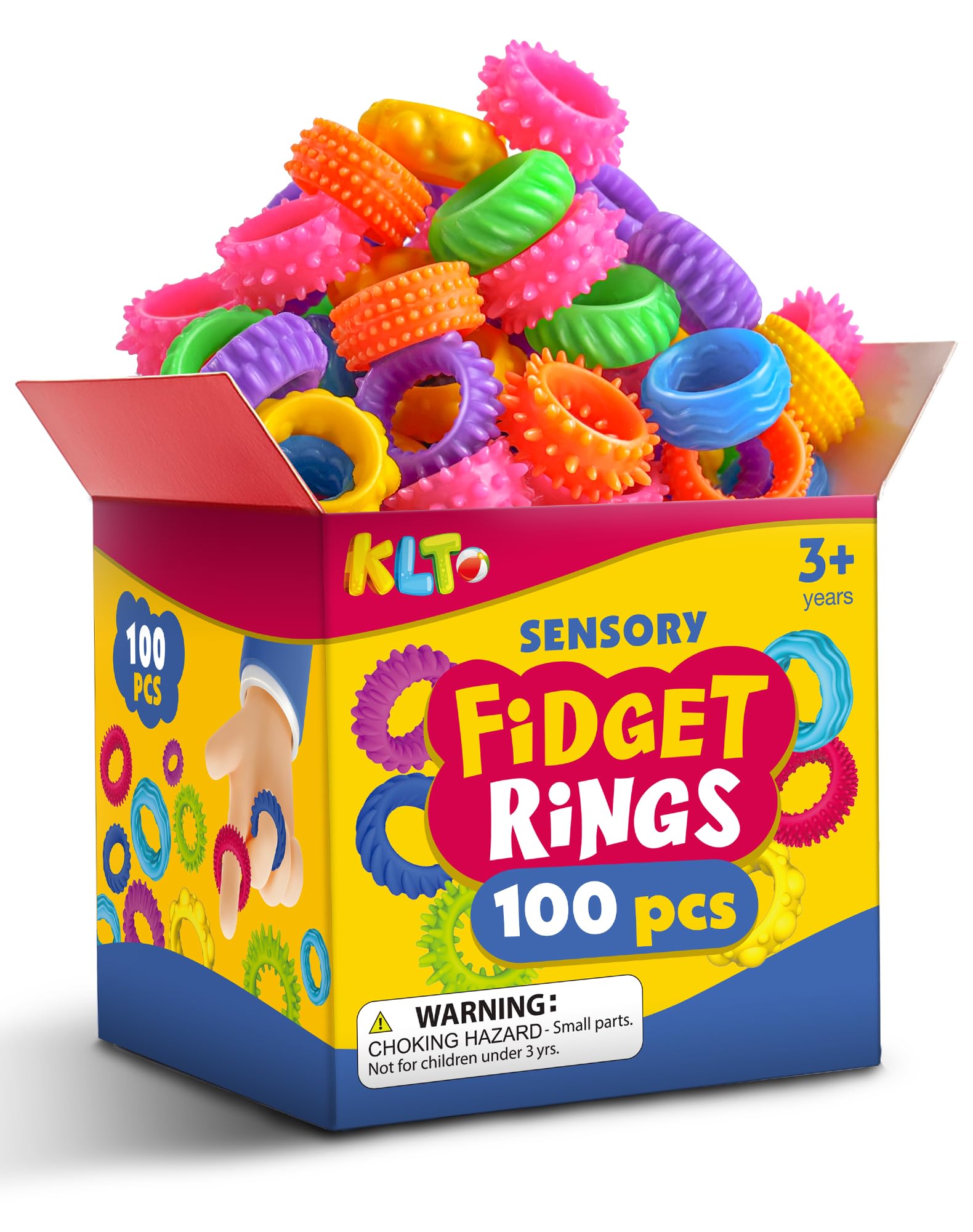 Amazon.com: KLT Fidget Toys Bulk for Kids: 100pcs Textured Fidget