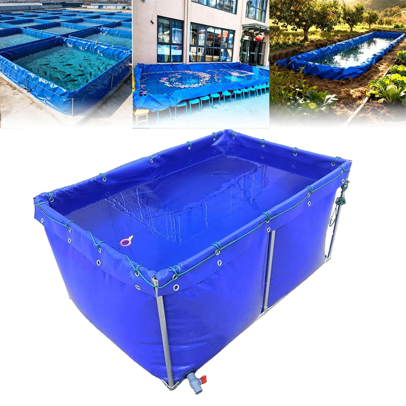 Piscine de stockage d'eau en toile pour votre jardin potager