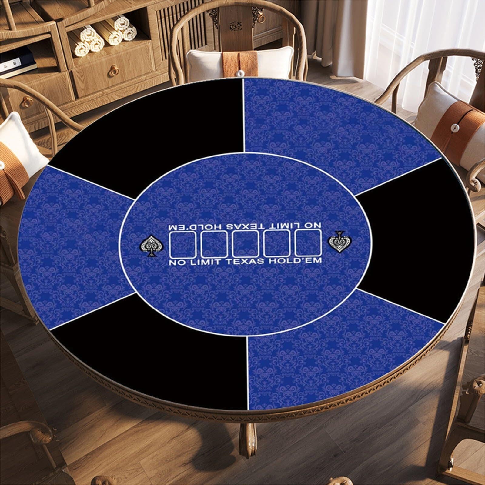 Tapete de Póker 1 Unidad, Tapete de Cartas Blackjack Texas Hold'em