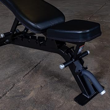 Body-Solid Pro Clubline (SFID325B) Adjustable Bench for Power Racks and Dumbbell Curls, Home and Commercial Gym