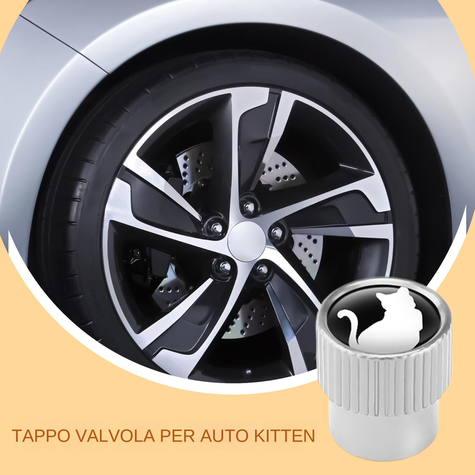 Tappi per stelo della valvola dei pneumatici per auto, tappi della valvola