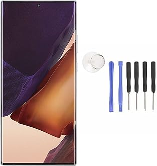 6.9 Inch Phone Screen Replacement for Note 20 Ultra, TFT LCD Display Touch Digitizer Assembly with Repair Tools, Phone Touch Screen Assembly for SM N986U SM N986B (Black) (Silver)