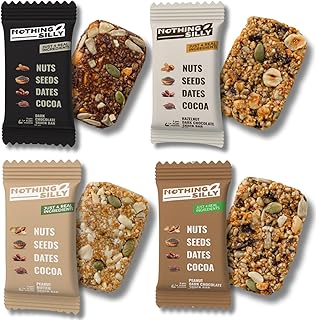 Nothing Silly Energy Bars | Variety Pack | Pack of 4 x 40g | Vegan