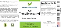 Vista 8 de Suplemento Trans Resveratrol - Cápsulas orgánicas - Suplementos para mujeres y hombres, antioxidante natural, suplemento de polifenoles - 60