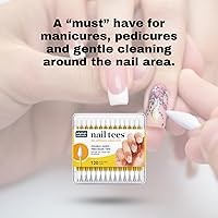 Vista 6 de Fran Wilson Puntas de algodón para uñas, 120 unidades (paquete de 3), la herramienta definitiva para uñas, hisopos multiusos de doble cara