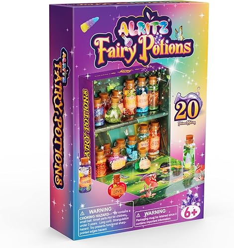 Miniatura 8 de Alritz Kit de pociones de hadas, kit de mezcla mágica, 20 botellas, regalos de Navidad, adornos de jardín, manualidades, regalos de cumpleaños,