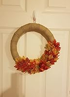 Vista 3 de Home·FSN Cinta para manualidades de tela de arpillera de 3 pulgadas de ancho, 10 yardas para fiestas, Acción de Gracias, Navidad, vacaciones