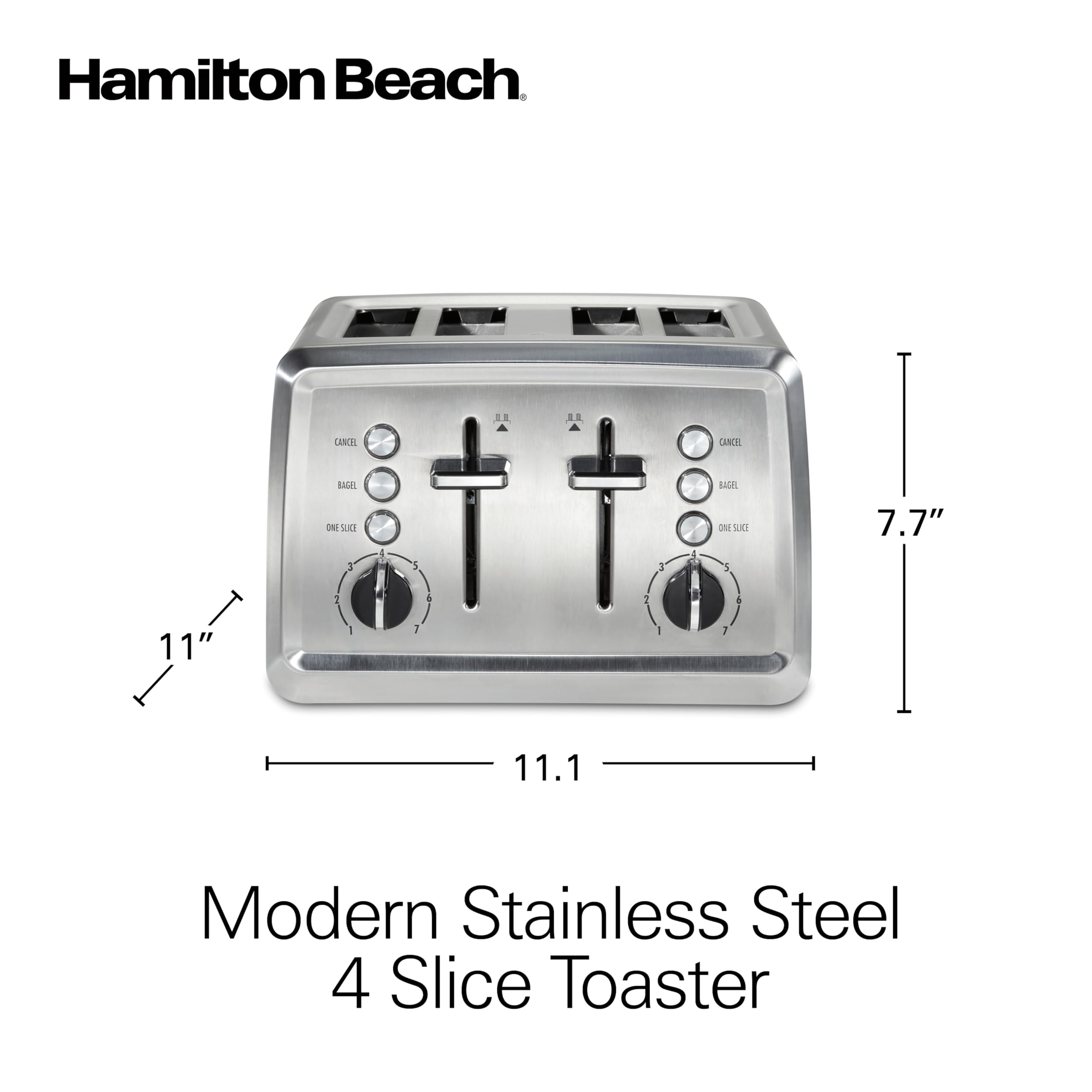 Hamilton Beach 4 Slice Toaster - Extra Wide Slots -8