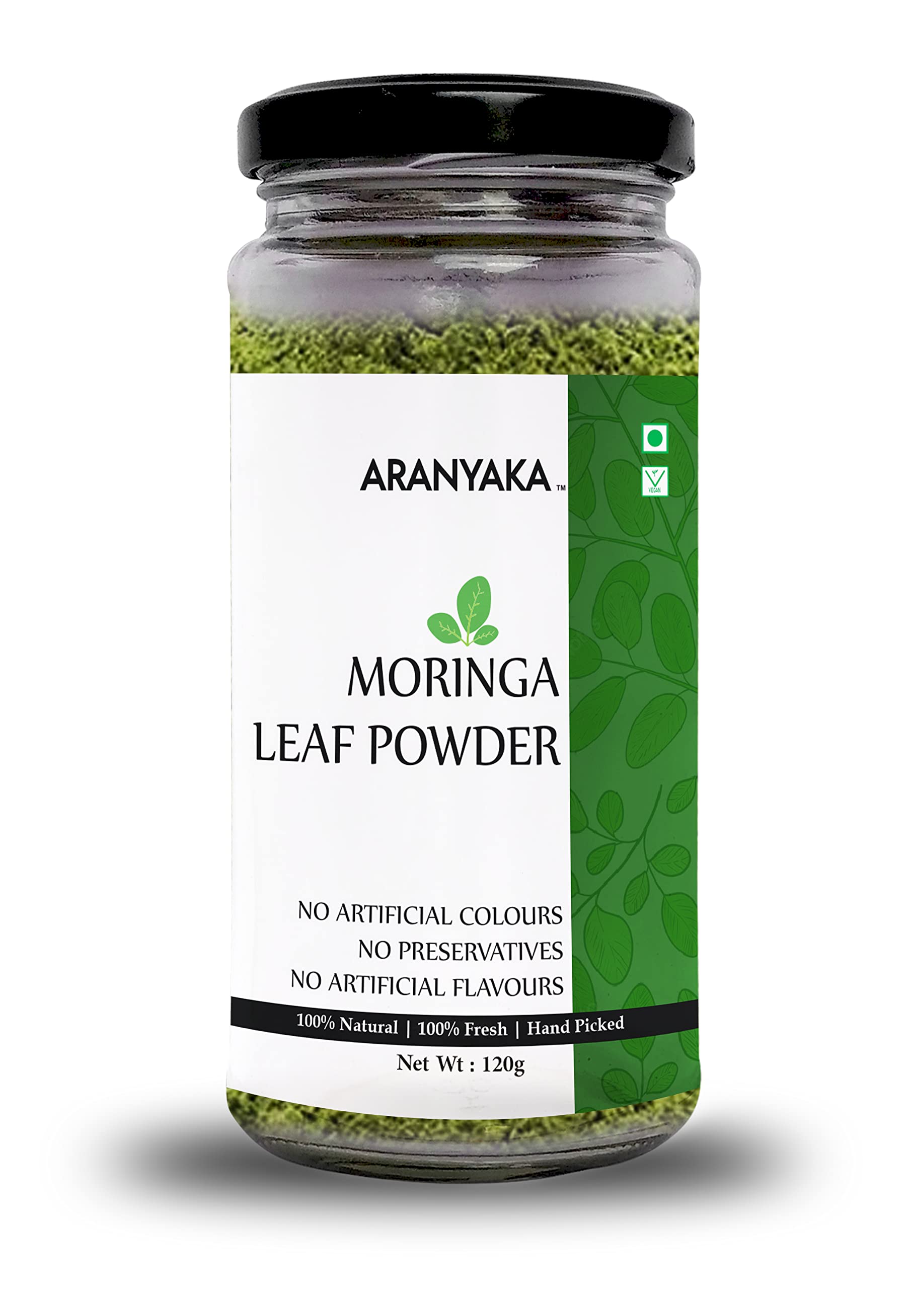 Aranyaka Pure Moringa/Drumstick Leaf Powder |120g| Superfood for Smoothies, Drinks, Soup, Salad, Tea and Other Recipes, Rich Source of Multi-Vitamins | Reusable Glass Packaging | (B0BS9PTXJJ) Amazon Price History, Amazon Price Tracker
