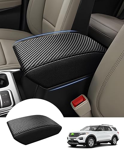 Miniatura 29 de Autorder Funda de consola central para Ford F150 2015-2020 /2017-2022 F250 F350 F450 /2018-2024 Expedition Accesorios Funda de reposabrazos