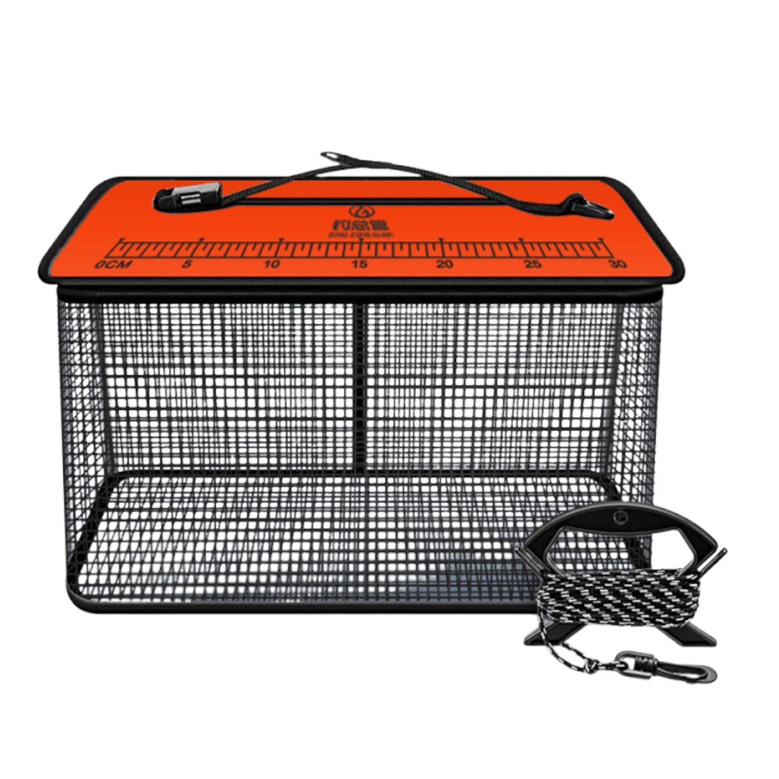 Bnf® Floating Fishing Basket Foldable Multifunctional Lightweight Fishing Cage Orange 39 x24cmx50cm|Sporting Goods|Fishing|Fishing Equipment|Nets-image-35