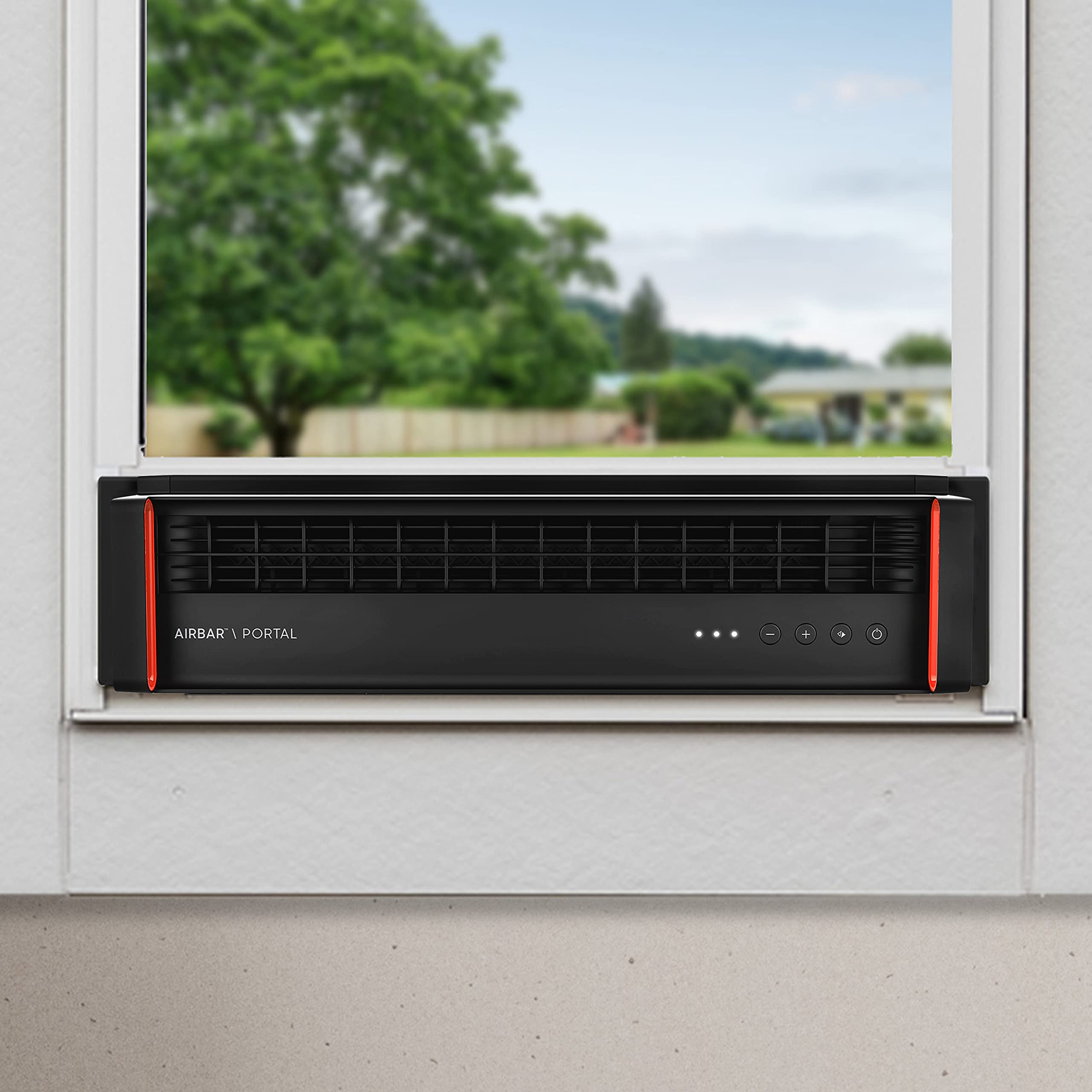 Buy Sharper Image PORTAL Window Fan with 3 Speeds, Reversible Exhaust