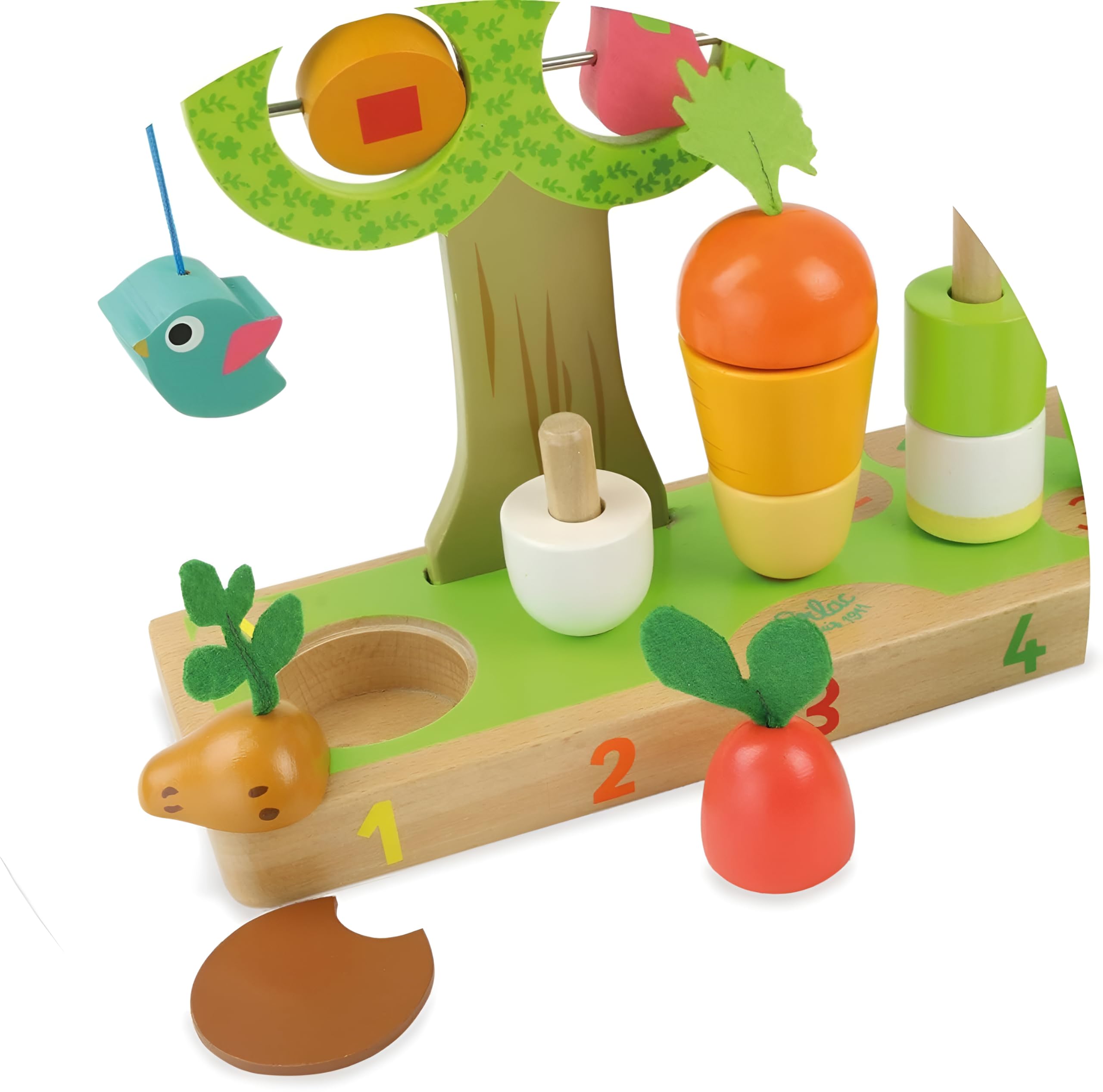 VILAC - Jouet en bois -Jeux d'éveil - Apprendre à compter et découvrir les formes basiques - 2469