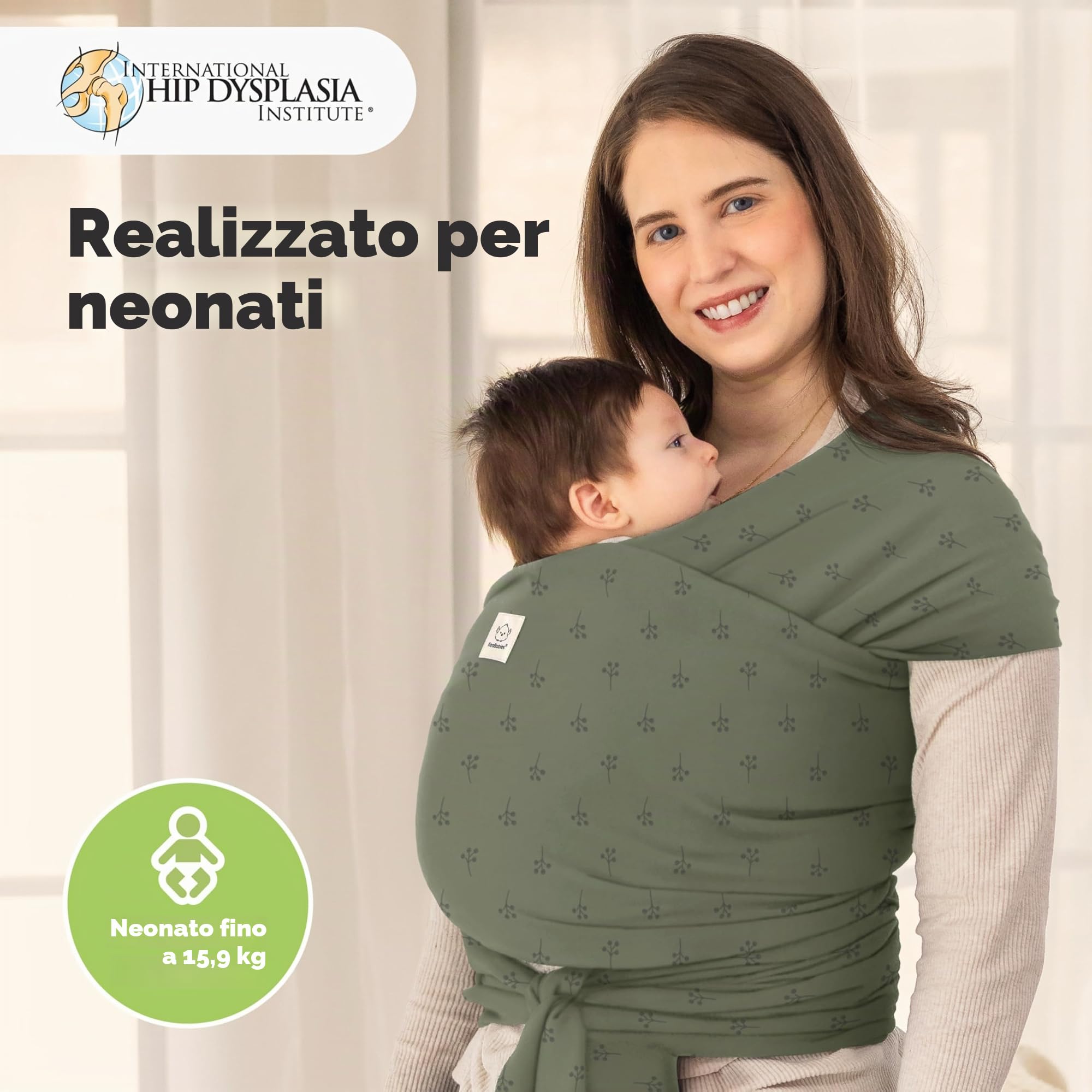 KeaBabies Baby Wrap Carrier - Tutto in 1 Original Baby Carrier Fascia da Neonato a Bambino, Facile da Indossare, Legatura Senza Mani, Leggero, Impacchi per Bambini Traspiranti (Forest Berries)
