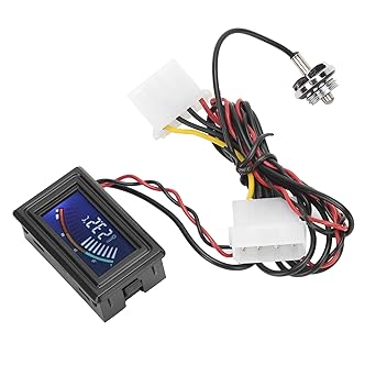 Computer Digital Thermometer, Water Cooling Thermometer Digital Display Firm Sturdy Safe Stable for Home Office