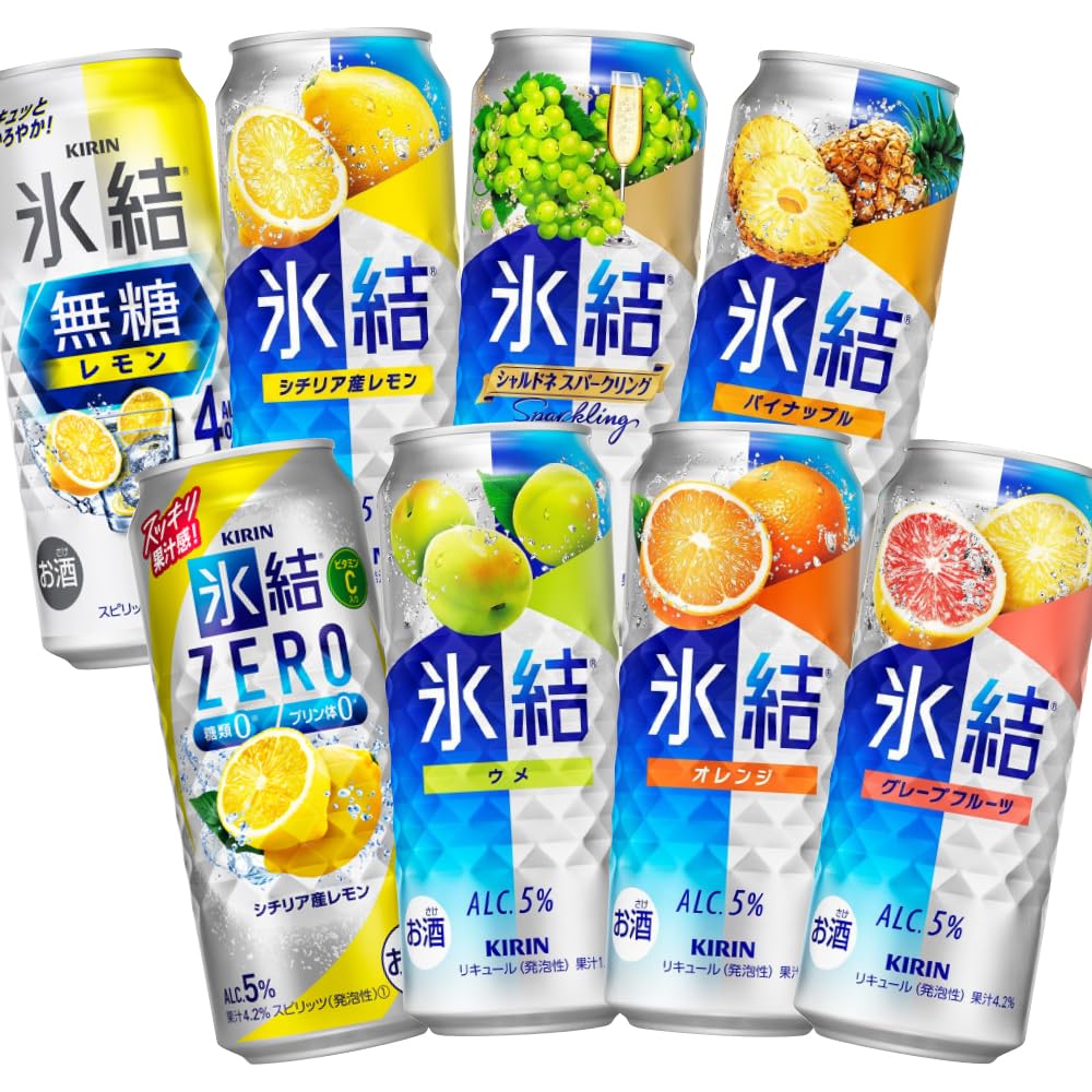 Amazon.co.jp: キリン 氷結 500ml缶 アソート 8種類×各3本 計24本（1